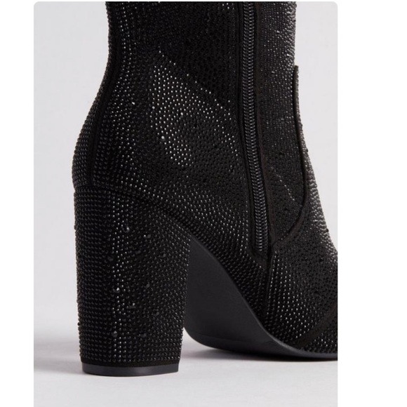TORRID NWT Stretch Embellished Bootie (WW) Black - Picture 5 of 7
